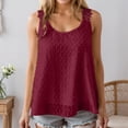 thumbnail image 2 of DHFJKG Summer Camisole Tops For Women Solid Color Lace Trim Sleeveless Tank Clothes Casual Everyday Wear Solid Color Versatile Tops, 2 of 6