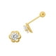 thumbnail image 2 of Broqueles Flor Circonia Oro De 14 K Joyería M De León Broqueles Flor, 2 of 3