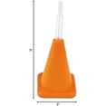 thumbnail image 2 of Gobelets Réutilisables en Plastique en Forme de Cône Orange pour Fête de Construction avec Pailles - (Lot de 8) Orange Orange, 2 of 2