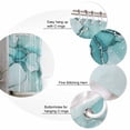 thumbnail image 3 of Turquoise Marble Shower Curtain, 72" x 72", Abstract Modern Fluid Art Waterproof Bathroom Curtain Washable Shower Curtain Set with 12 Hooks, 3 of 6