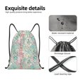 thumbnail image 4 of Wukai Watercolor Tiger Drawstring Backpack Bag Sport Gym Sackpack Large Size String Backpack Cinch for Women Men-Small, 4 of 6