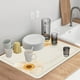 thumbnail image 4 of Pisexur Batería de cocina Tapete de secado de piedra para encimera de cocina, absorbente de calor, de diatomeas, para bandeja de fregadero, para botellas, tazas y cue para la cocina del hogar, 4 of 8