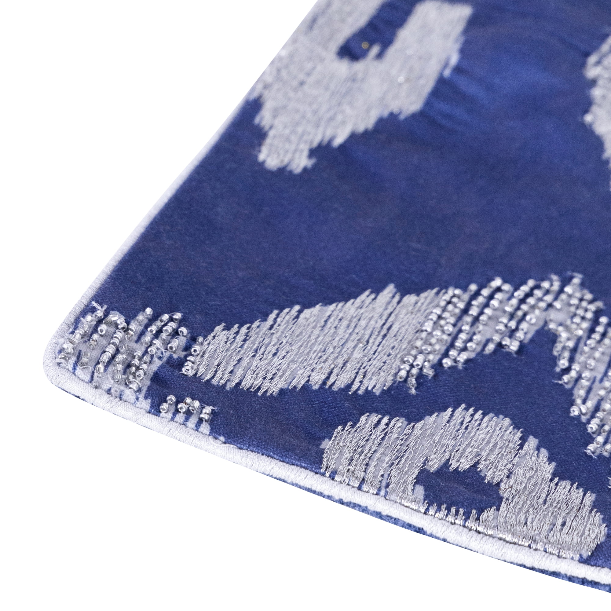 Harlow Hill Demi 20" x 20" Blue/Silver Striped Polyester Adult Decorative Throw Pillow Cover