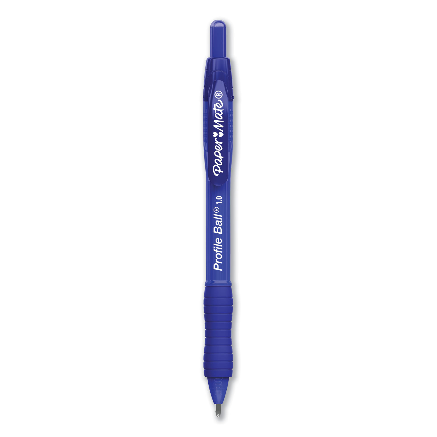 Profile Retractable Ballpoint Pen, Bold 1 mm, Blue Ink/Barrel, Dozen