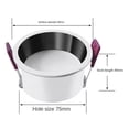 thumbnail image 3 of Deep Hidden Anti-glare Dimmable Led Downlight Warm Light 3000k, 3 of 5
