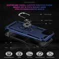 thumbnail image 3 of SaniMore Tri-layer Case for iPhone 14 6.1" 2022, 360° Rotating Holder/Kickstand Rugged PC Back + TPU Bumper Magnetic Car Mount Anti-fingerprint Anti-fall Heavy Duty Protective Case, Blue, 3 of 8