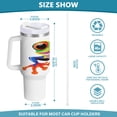 thumbnail image 3 of 40 Oz Car Handle Water Bottle Water Cup Water Bottle Water Jug Coffee Cup Travel Water Bottle Cartoon Cute Frog, 3 of 8