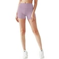 thumbnail image 3 of NELEUS Womens 4" High Waist Athletic Spandex Shorts for Yoga with Pockets,Black+Gray+Light Pink,US Size L, 3 of 9