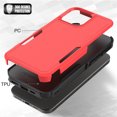 thumbnail image 2 of TECH CIRCLE Back Cover Case, for iPhone 16 Case 6.1-Inch (2024), Plastic Shell Silicone Protective Shockproof Phone Case, Slim Fit Lightweight Basic Case for Women Men, Red, 2 of 5