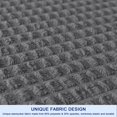 thumbnail image 4 of Subrtex Stretch 1-Piece Seersucker Loveseat Slipcover with Ruffle Skirt, Gray, 4 of 6