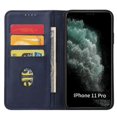 thumbnail image 4 of Funda de piel con textura de becerro para iPhone 11 Pro, color azul, 4 of 5