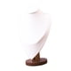 thumbnail image 5 of Exhibidor de collares Busto elegante para mujer Base de madera Soporte de cadena colgante estable Blanco Grande, 5 of 9