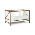 thumbnail image 4 of Suite Bebe Pixie Zen 3-in-1 Convertible Baby Wooden Crib With Round Spindles, in Walnut/White, 4 of 5
