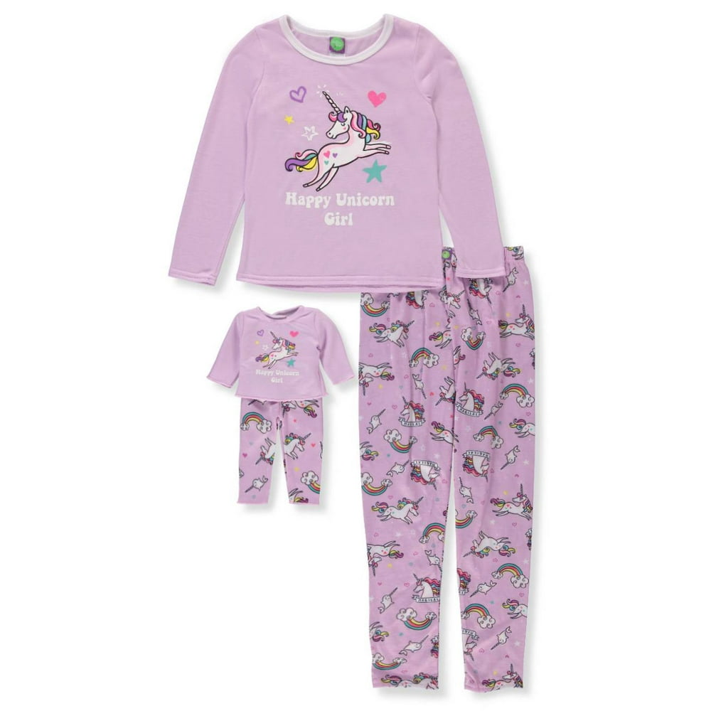 Dollie & Me - Dollie & Me Girls' 2-Piece Pajama Set with Doll Outfit ...