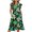 Leaves, variant on Yuyamidu Pink Valentines Dress Women's Casual Summer Dresses Trendy V-Neck Flutter Sleeveless Tiered Flowy Dress Hawaiian Beach Vacation Midi Sundress with Pockets