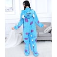 thumbnail image 4 of Conjunto de pijamas Kigurumi de animales para adultos y niños, Mono de dibujos animados, ropa de dormir de lana, disfraz de fiesta de Navidad, Halloween, 4 of 4