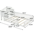 thumbnail image 4 of Jopath Headboard for Full Size Bed with Storage Shelf,Head Board Floor Bed,Sturdy and Stable,Easy Assembly,White, 4 of 7