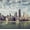 Vintage Chicago Skyline, variant on Elephant Stock Under Chicago Railway Wall Art - Horizontal Canvas Wall Art - Living Room Wall Decor - City Canvas - Brown And Orange Decor - 12" x 8"