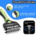 thumbnail image 3 of 3-in-1 Pet Grooming Brush for Dogs & Cats – Dematting Comb, Undercoat Rake & Deshedding Tool for Long & Short Hair, Heavy Shedding & Matted Fur, 3 of 14