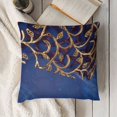 thumbnail image 3 of Ethnic Throw Pillow Cushion Cover, Tree with Curved Leafless Branches Middle Eastern Arch Retro Art Design, Decorative Square Accent Pillow Case,Purple Blue, 3 of 5