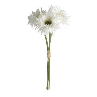 Zukuco Artificial Daisy Flower 15 inch Faux Gerbera Daisies Fake Silk  Flower Bouquet for Wedding Bridal Bouquet Party Home Kitchen Indoor  Decorations