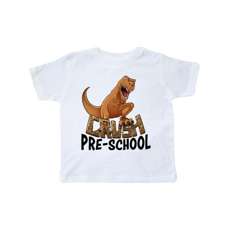

Inktastic Crush Pre-School Roaring Dinosaur Gift Toddler Boy or Toddler Girl T-Shirt