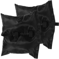 Supvox 2Pcs Outdoor Black Canopy Weight Bags for Wind Resistant Tent Umbrella Stability