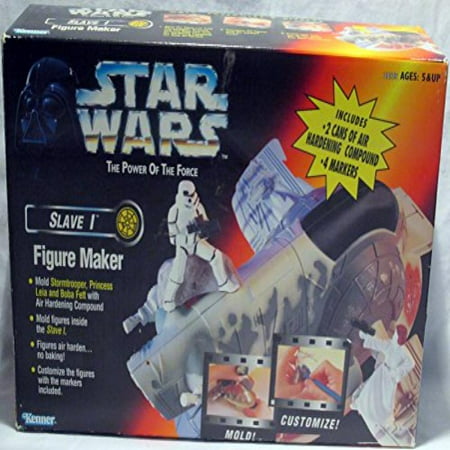 Star Wars Power of the Force Slave I Figure Maker with Stormtrooper, Princess Leia & Boba Fett molds