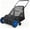 Blue, variant on Push Lawn Sweeper, 21" Leaf & Grass Collector, Heavy Duty Thickened Steel Manual Leaf Sweeper with Large Capacity 3.5 cu. ft Mesh Collection Hopper Bag & 2 Spinning Brushes