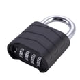thumbnail image 3 of Candado de Combinación de Cuatro Dígitos Macarena Caja de Seguridad Impermeable Negro, 3 of 8