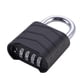 thumbnail image 3 of Candado de combinación con contraseña de 4 dígitos, candado de puerta resistente sin llave, candado combinado para gabinete, casillero de gimnasio al Negro, 3 of 9
