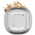 thumbnail image 2 of Leeber 70066 10.5 x 2.75 in. Butterfly Large Square Serving Bowl, Silver & Gold, 2 of 5