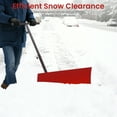 thumbnail image 4 of Pelle à Neige Robuste de 29 Pouces avec Roues – Pousse-Neige Réglable Grand, Poignée Ergonomique à 5 Positions, Résistant à la Rouille, pour Allée, Trottoir et Jardin – Rouge, 4 of 8