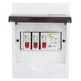 thumbnail image 3 of Boîte à fusibles à 2 voies - 40A 30mA RCD 2 MCB Boîte à fusibles de garage d'alimentation, Boîte électrique Bâtiment résidentiel Boîte auxiliaire électrique pour restaurants, bureaux, 230/400V, 3 of 8