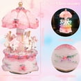 thumbnail image 2 of Threns Carousel Music Box with 3 Horses Luminous Rotating Carousel Horse Music Box for Girls Women Kids Sister Daughter Mom Granddaughter, 2 of 10