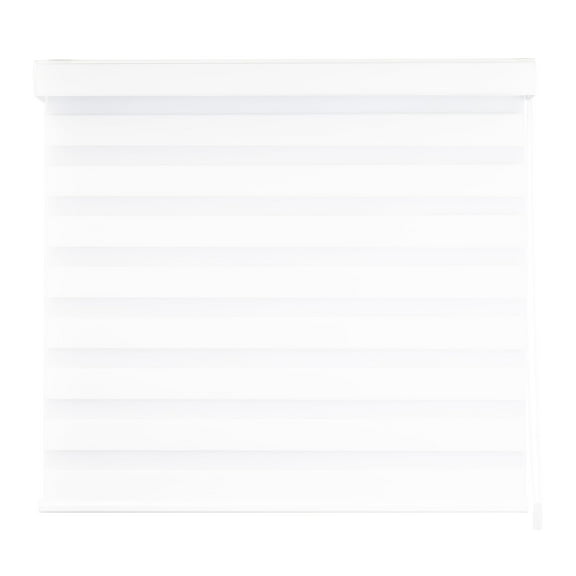 DecoKing Persiana para Ventana Sheer Elegance Wood Desing Enrollable Horizontal 160cm ancho x 180cm alto White