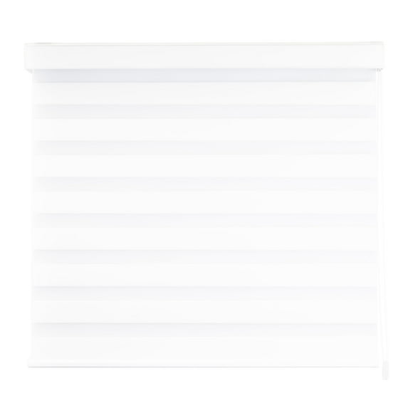 DecoKing Persiana para Ventana Sheer Elegance Wood Desing Enrollable Horizontal 100cm ancho x 180cm alto alto White