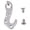 Silver, variant on Bike Rear Derailleur Gear Mech Hanger #322175 for Trek Bicycle Tail Hook