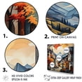 thumbnail image 3 of Designart "Vistas Of The Urban Cityscape I" Landscape Mountains Wall Decor, 3 of 7