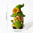 thumbnail image 2 of Spring Garden Gnome Ornament Outdoor Resin Statue for Lawn Decoration and Whimsical Patio Yard Art Decor 4 Inch, 2 of 7