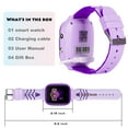 thumbnail image 4 of TOPCHANCES 4G Kids Smart Watch for Boys Girls, 1.4" Touch Screen Smartwatch with GPS Tracker, IP67 Waterproof Smart Phone Watch, Purple, 4 of 11