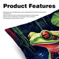 thumbnail image 2 of Frog Set of 2 Velvet Throw Pillow with Unique Patterns - 16x16, 18x18, 20x20 Inches for Various Occasions - Pillows Covers Throw Pillow Inserts Pillow Inserts, 2 of 6
