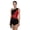 Burgundy, variant on RUNQHUI Women Color Block Lyrical Dance Bodysuit Ruched Fringe Trim Figure Skating Gymnastics Leotard Royal Blue S