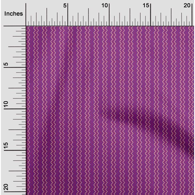 oneOone Georgette Viscose Fabric Dot & Chevron Block Print Sewing Fabric BTY 42 Inch Wide