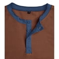thumbnail image 6 of CHGBMOK Mens Henley Shirts Short Sleeve Button Neck T-Shirt Trendy Casual Pullover Shirts Solid Soft Stretch Tees Tops, 6 of 6