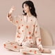 thumbnail image 3 of Pijamas de primavera para mujer, manga larga, algodón de imitación, para primavera y otoño, dulce hogar, 3 of 5