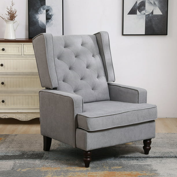 Veryke Convertible Tufted Upholstered Accent Chair with