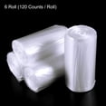 thumbnail image 4 of ACDANC Small Plastic Trash Bags 0.5 Gallon Garbage Bags White,Mini Garbage Bags,6 Rolls / 180 Counts, 4 of 7