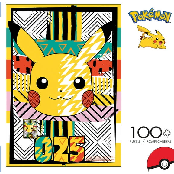 Buffalo Games 100-Piece Pokémon Summer Pattern Interlocking Jigsaw Puzzle