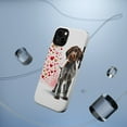 thumbnail image 5 of DistinctInk Tough Case for Apple iPhone 13 MINI (5.4" Screen), Compatible with MagSafe Charging - Valentine's Day German Wirehaired Pointer Puppy, 5 of 6